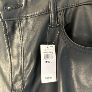 GAP Black Leather Pants